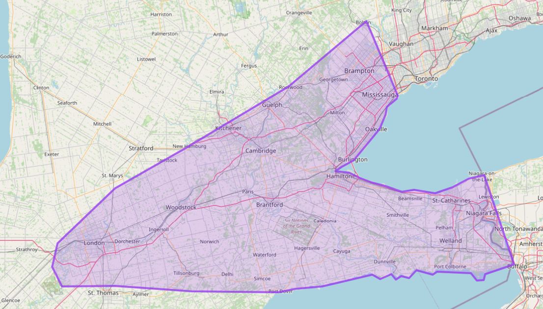 servicing southern Ontario